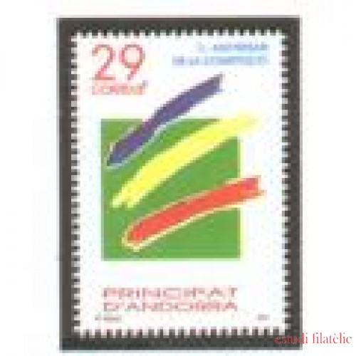 Andorra Española 240 SH 241  I Aniversario de la constitución MNH 