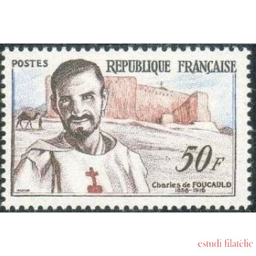 France Francia Nº 1191 1959 Cent. del nacimiento de Charles Foucauld Lujo