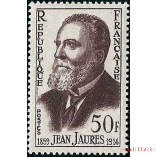 France Francia Nº 1217 1959 Cent. del nacimiento de Jean Jaurès Lujo