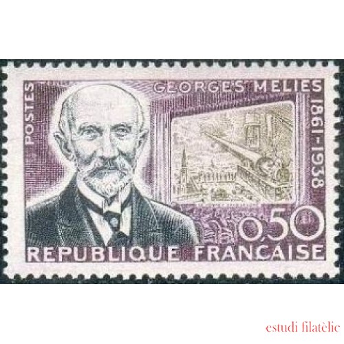 France Francia Nº 1284 1961 Cent. del nacimiento de Georges Méliès Lujo