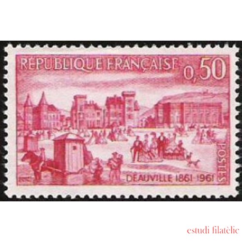 France Francia Nº 1294 1961 Centenario de Deauville Lujo