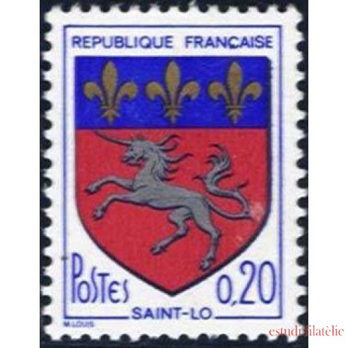 France Francia Nº 1510 1966 Escudo de St.-Lô Lujo