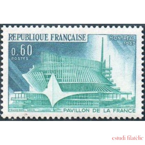 France Francia Nº 1519 1967 Exposición Universal de Montréal (Canada) Lujo