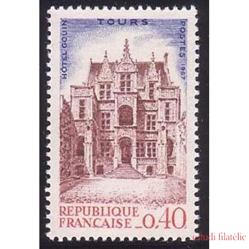 France Francia Nº 1525 1967 4º Congreso de la Fed. de sociedades filatélicas francesas Lujo