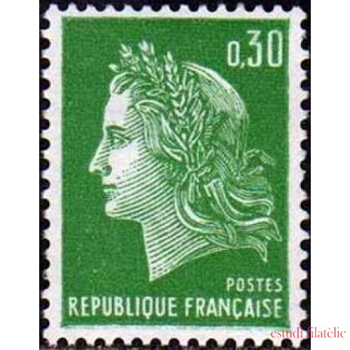 France Francia Nº 1611 1969 Marianne de Cheffer Lujo