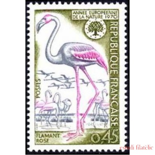 FAU1/S France Francia Nº 1634 1970 Año europeo de la naturaleza Lujo