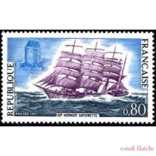 France Francia Nº 1674 1971 Velero Antoinette Lujo