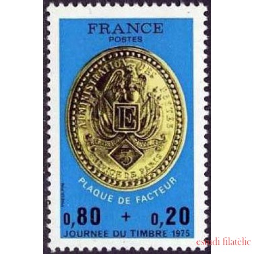 France Francia Nº 1838 1975 Día del sello Lujo