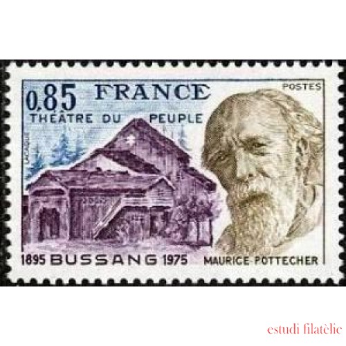 France Francia Nº 1846 1975 Teatro del pueblo de Bussang Lujo