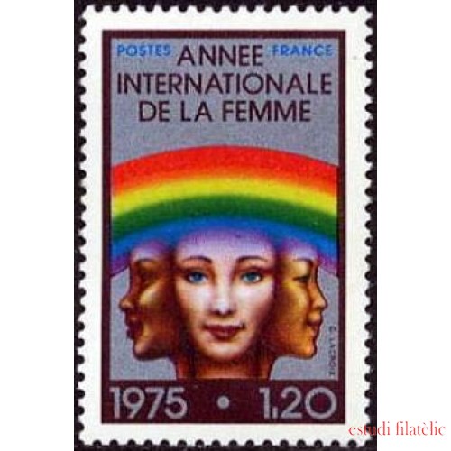 France Francia Nº 1857 1975 Año iinternacional de la mujer Lujo