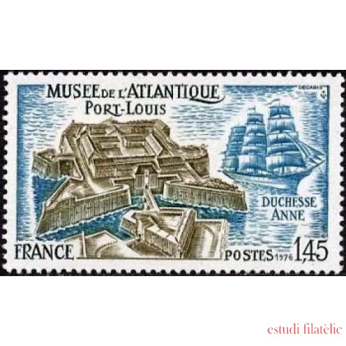 France Francia Nº 1913 1976 Puerto Louis Museo del Atlántico Lujo