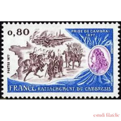 France Francia Nº 1932 1977 Reubicación de Cambrésis Lujo