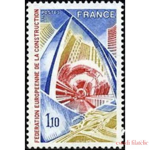 France Francia Nº 1934 1977 Federación europea de la construcción Lujo