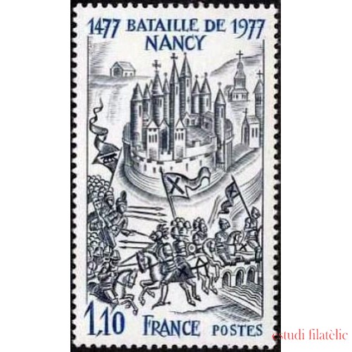 France Francia Nº 1943 1977 5º Centenario de la batalla de Nancy Lujo