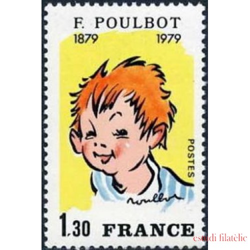 France Francia Nº 2038 1979 100º Aniv. del nacimiento de Francisque Poulbot Lujo