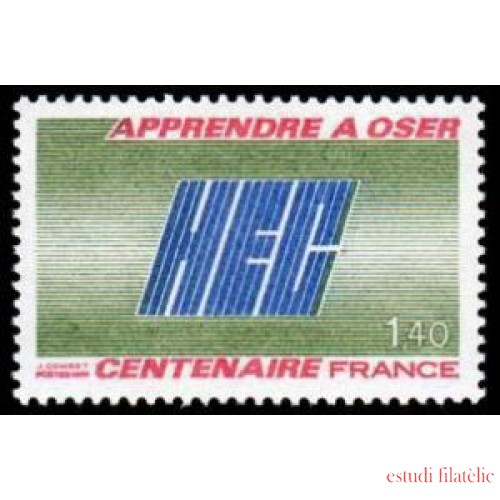 France Francia Nº 2145 1981 Centenario de la fundación de la Escuela de altos estudios comerciales Lujo