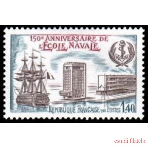 France Francia Nº 2170 1981 150º Aniv. de la Escuela Naval Lujo