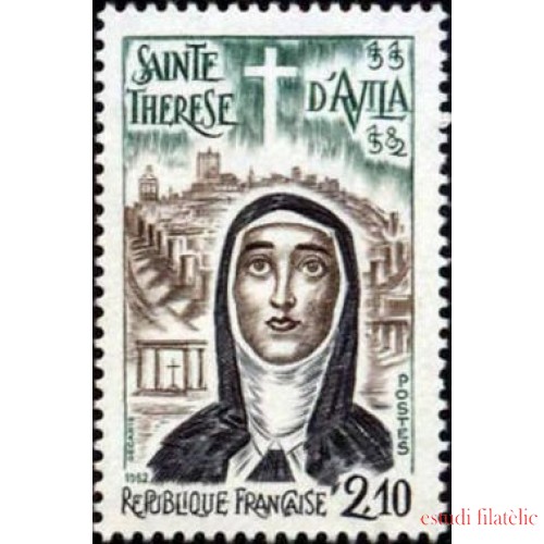 France Francia Nº 2249 1982 4º Cent de la muerte de Sta. Teresa de Ávila Lujo