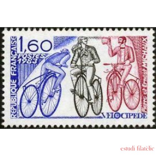 France Francia Nº 2290 1983 Velocípedo Lujo