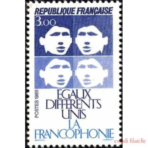 France Francia Nº 2347 1985  La Francofonía Lujo