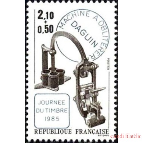 France Francia Nº 2362 1985 Día del sello Lujo