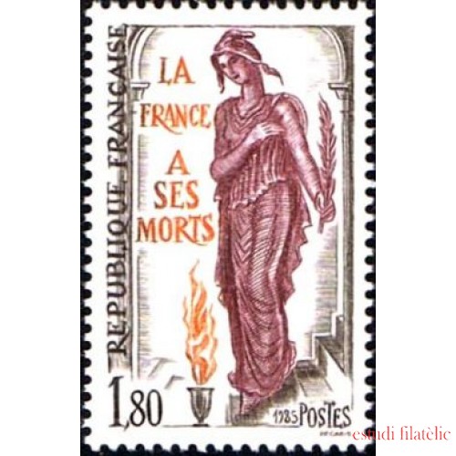 France Francia Nº 2389 1985 Francia a sus muertos Lujo