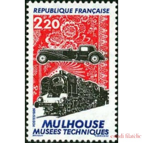 France Francia Nº 2450 1986 Museo técnico de Mulhouse Lujo