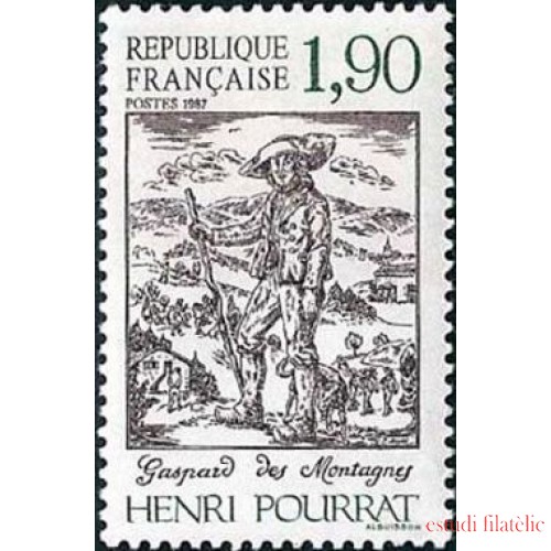 France Francia Nº 2475 1987 Centenario del nacimiento del escritor Henri Pourrat Lujo