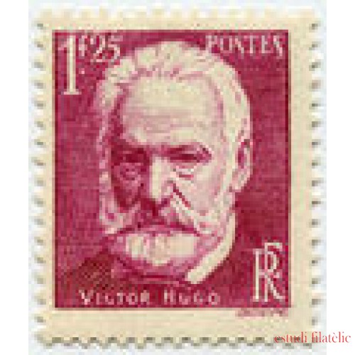 France Francia Nº 304 1935 50 Aniv. de la muerte de Victor Hugo Lujo