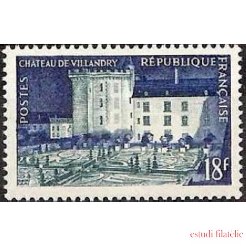 France Francia Nº 995 1954 Castillo de Villandry (Touraine) Lujo