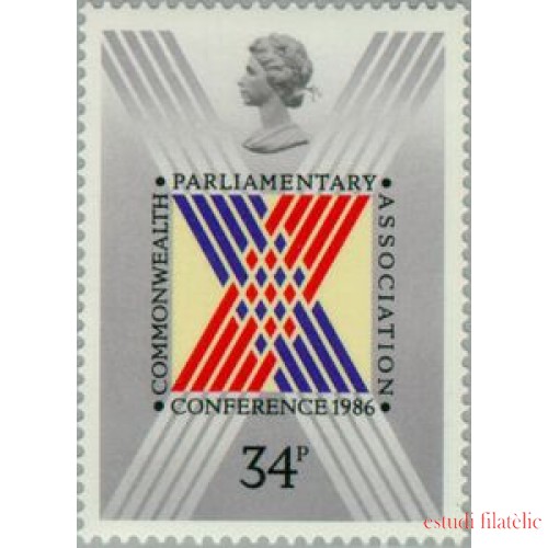 Gran Bretaña 1238 1986 Conferencia anual parlamente de la Commonweath MNH