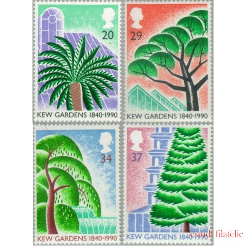 Gran Bretaña - 1464/67 - 1990 150º Aniv. de los jardines de Kew MNH