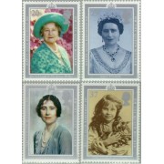 Gran Bretaña 1469/72 1990 90º Aniv. de la reina-madre MNH