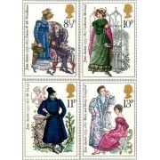 Gran Bretaña 766/69 1975 Bicentenario de Jane Austen-ilustraciones-MNH MNH