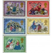 REL/S Gran Bretaña 917/21 1979 Navidad-escenas MNH