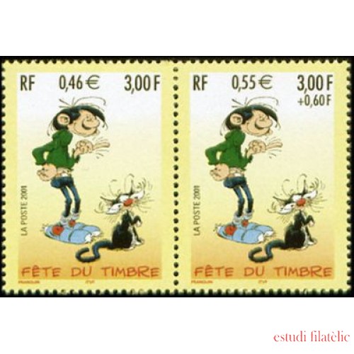 France Francia P3371A 2001 Timbre Autoadhesivo  Lujo