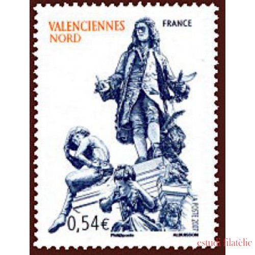 France Francia 4012 2007 Serie turística Valenciennes Nord Escultura MNH