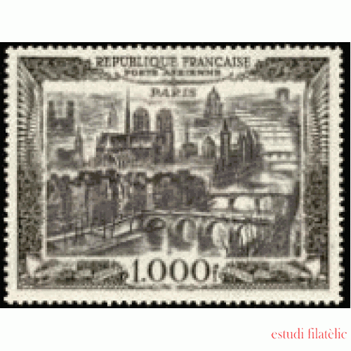 France Francia  A  29 1950 Vista de París Lujo