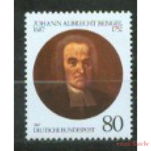 Alemania Federal - 1156 - GERMANY 1987 Ticentenario de teólogo Bengel Lujo