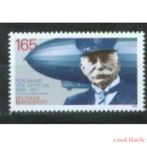 Alemania Federal - 01424 - GERMANY 199275º Aniv. muerte de Ferdinand von Zeppelin Lujo