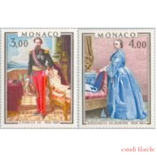 Monaco - 1196/97 - 1979 Charles III y Antoinette de Mérode-príncipes de Mónaco-cuadros-Lujo