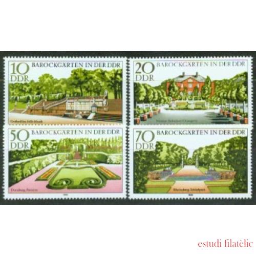 Alemania Oriental - 2150/53 - GERMANY  1980 Jardines barrocos en la RDA Lujo