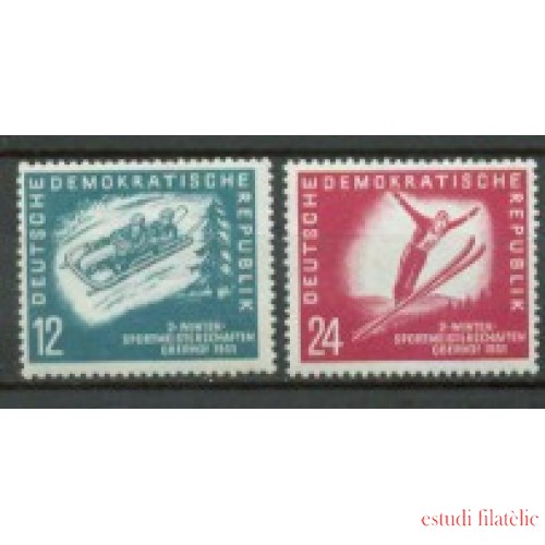 Alemania Oriental - 32/33 - GERMANY 1951 2º Campeonatos deportivos invierno-Oberhof  (fijasellos)