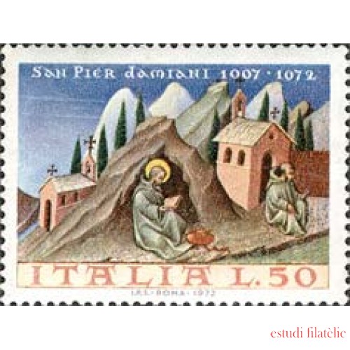 REL/S Italia Italy  Nº 1109  1972 9º Cent. muerte de St. P. Damiani Lujo