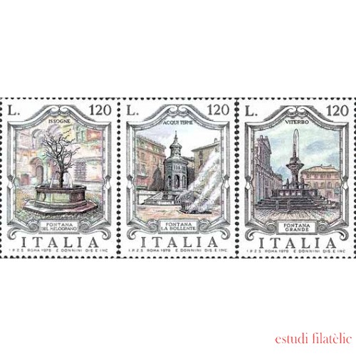 Italia - 1402/04 - 1979 Fuentes de Italia Lujo