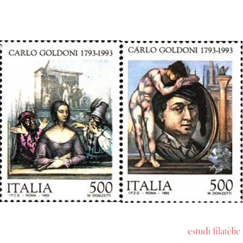 Italia - 1999/00 - 1993 Bicentenario de la muerte de Carlo Goldoni Lujo