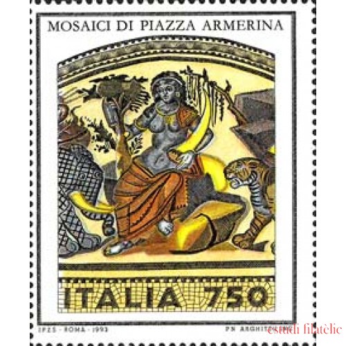 Italia - 2001 - 1993 Patrimonio artístico-mosaio-Lujo