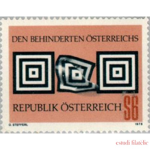 MED/S Österreich Austria  Nº 1415   1978  7º Congreso inter. ayuda a los disminuidos psíquicos Lujo