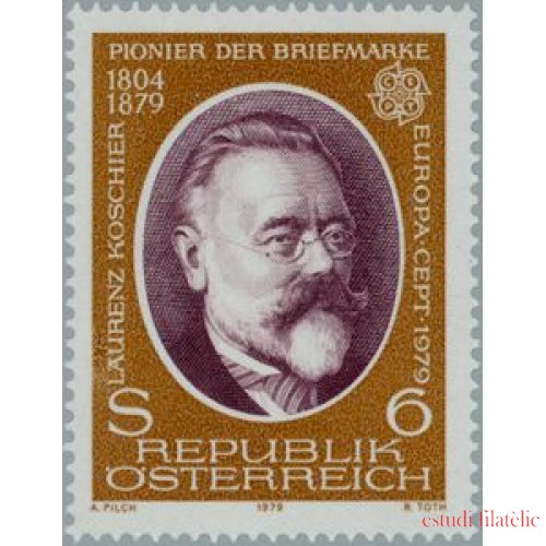 Österreich Austria - 1437 - 1979 Europa-retrato de Laurenz Koschier Lujo