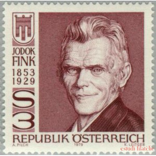 Österreich Austria - 1443 - 1979 50º Aniv. muerte de Jodok Fink Lujo